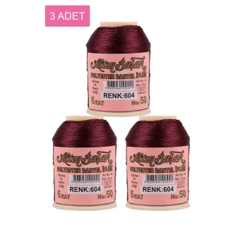 3 Adet Altınbaşak Oya ve Dantel İpi 20 gr - Royaleks - No: 604
