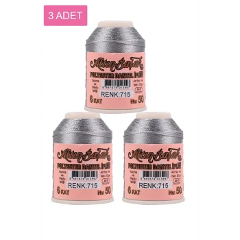 3 Adet Altınbaşak Oya ve Dantel İpi 20 gr - Royaleks - No: 715