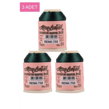 3 Adet Altınbaşak Oya ve Dantel İpi 20 gr - Royaleks - No: 755