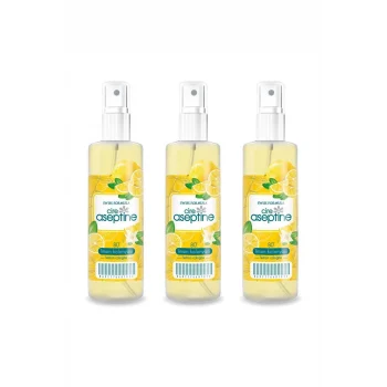 3 Adet Limon Kolonyası  Ev Ofis Pratik Kullanım Sprey 100ml