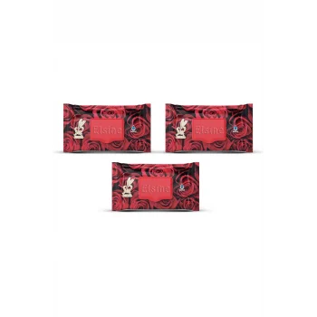3 Paket Red Rose Islak Havlu Mendil 90 Adet Kapaklı Gül Kokulu