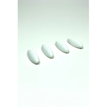 4 Adet Plastik Çengelli Eşarp Ve Şal İğnesi Beyaz 4 cm