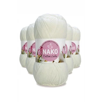 5 Adet Cotton Lüks Yelek Tunik Kazak Bluz Hırka İpi Yünü Süt Beyaz 97570