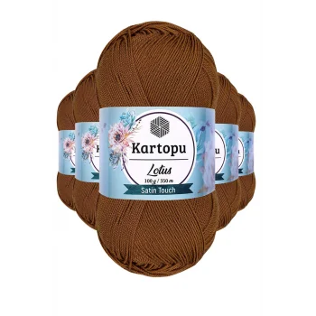 5 Adet Lotus Bikini Büstiyer Bluz Örgü İpi  K840 Koyu Hardal