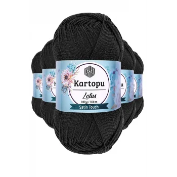 5 Adet Lotus Bikini Büstiyer Bluz Örgü İpi  K940 Siyah