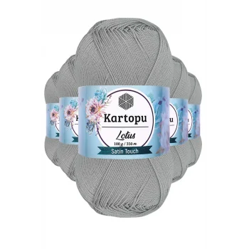 5 Adet Lotus Bikini Büstiyer Bluz Örgü İpi  K941 Açık Gri
