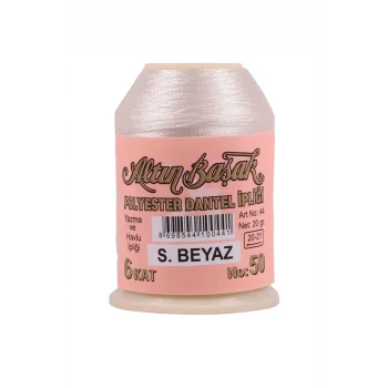 Altınbaşak Oya ve Dantel İpi 20 gr - Royaleks - No: Ş.BEYAZ