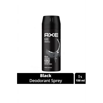 Axe Erkek Deodorant & Bodyspray Black 48 Saat Etkileyici Koku Vücut Spreyi 150 ml