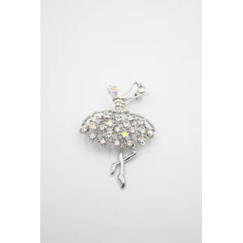 Balerin Broş - Gümüş