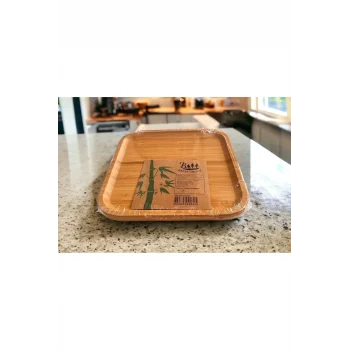 Bambu Kare Tabak 20 * 20 * 1.5 Cm Royaleks-KR2020