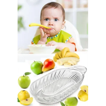 Cam Elma ve Sebze Rendesi Bebekler İçin Yemek Hazırlama