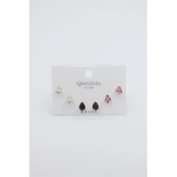 Çoklu Set Küpe - Altın