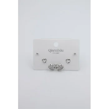 Çoklu Set Küpe - Gümüş
