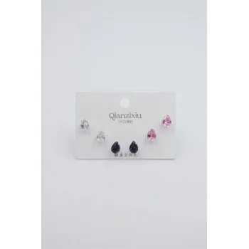 Çoklu Set Küpe - Gümüş
