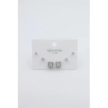 Çoklu Set Küpe - Gümüş
