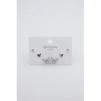 Çoklu Set Küpe - Gümüş