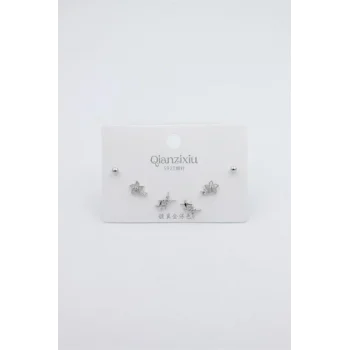 Çoklu Set Küpe - Gümüş