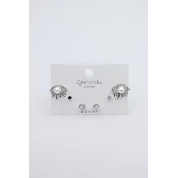 Çoklu Set Küpe - Gümüş