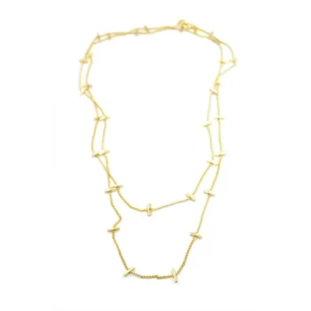Çubuk Kolye - 90cm - Altın