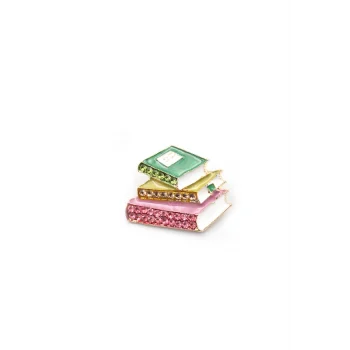 Kitap Broş - Pembe