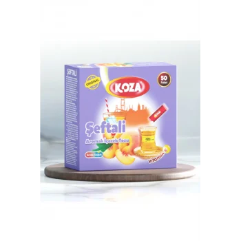 Koza Tek İçimlik Şeftali Aromalı Toz İçecek 50li
