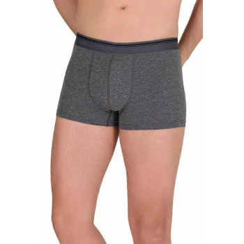 Likralı Erkek Büyük Beden Boxer Şort Füme 1097B