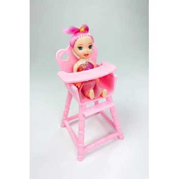 Mama Sandalyeli Parmak Bebek 16 cm