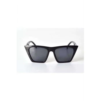 Mat Siyah Çerçeveli Unisex Güneş Gözlüğü - Moda Gözlük
