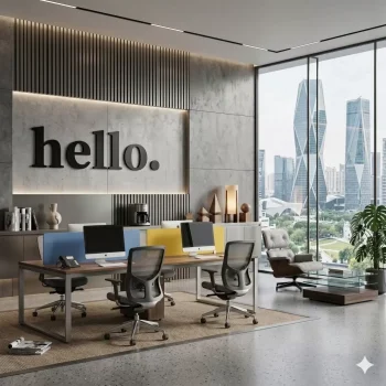 Mey İthalat® 100x35 cm Dev Boy hello. Yazılı Kırılmaz Pleksi Ayna - Premium Ofis ve Villa Antre Dekoru