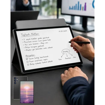 Mey İthalat® 10.1 İnç Android Tablet 16GB RAM 1TB Depolama Klavyeli Tablet Seti
