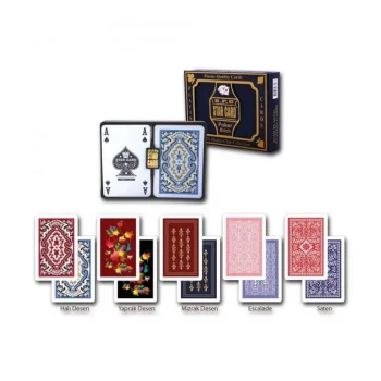 Mey İthalat® 1033067 Star Plastik Kartlar 2li