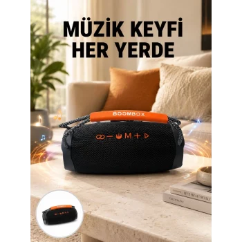 Mey İthalat® 10W Çift Çıkış Güçlü Bluetooth Hoparlör Eller Serbest Yeni Nesil