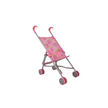 Mey İthalat® 13001 Katlanır Metal Baston Oyuncak Puset Çilek Desenli