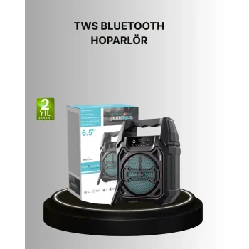 Mey İthalat® 15W Güçlü Ses Çıkışlı Bluetooth Hoparlör FM Radyo ve Mikrofon Destekli
