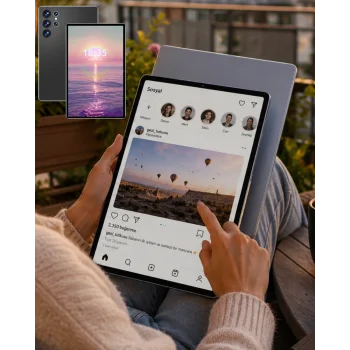 Mey İthalat® 16GB RAM 1TB Tablet PC Klavyeli Kılıflı Kalemli Tablet Seti