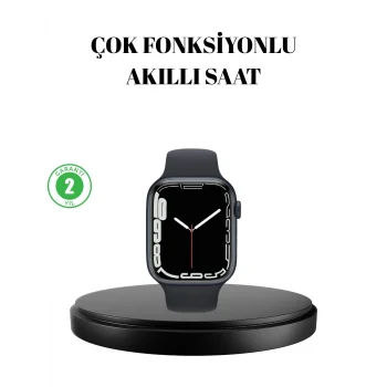 Mey İthalat® 1.9 İnç Akıllı Saat – Bluetooth 5.0, Kablosuz Şarjlı, IP68 Su Geçirmez Akıllı Saat