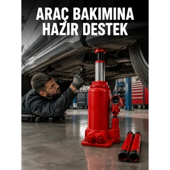 Mey İthalat® 2 Ton Hidrolik Kaldırma Gücü ile Güvenli Araç Desteği
