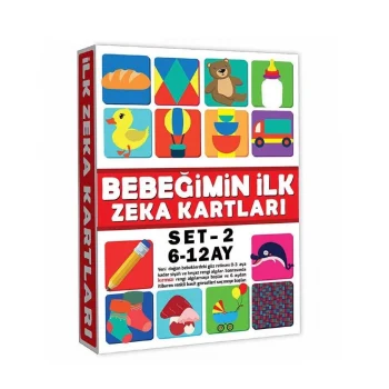 Mey İthalat® 2205 Eğitici Kartlar 6-12 Ay Zeka Kartları