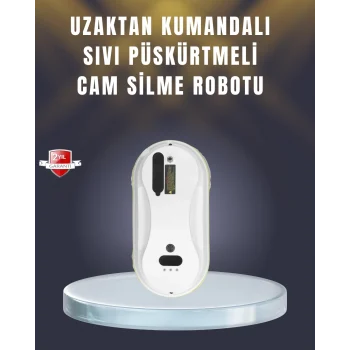 Mey İthalat® 2800 Pa Güçlü Emişli Akıllı Cam Temizleyici Robot