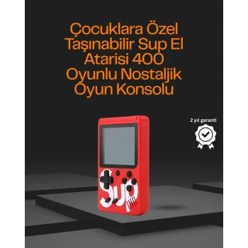 Mey İthalat® 3 İnç Ekranlı Klasik Oyunlu El Konsolu