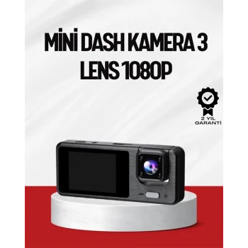 Mey İthalat® 3 Kameralı DVR Araç Kamerası – Tam Güvenlik, Tam Kapsama