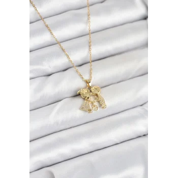 Mey İthalat® 316L Çelik Zincir Gold Renk Erkek Kız Model Kadın Kolye