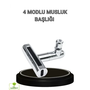 Mey İthalat® 4 Fonksiyonlu Musluk Başlığı 360 Derece Dönebilen ve Su Tasarruflu