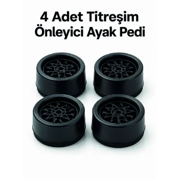 Mey İthalat® 4lü Set Çamaşır Makinesi Titreşim Önleyici Ped