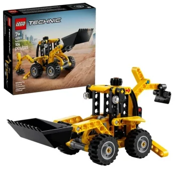 Mey İthalat® 42197   Technic Kazıcı Yükleyici 104 parça +7 yaş