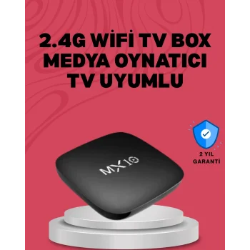 Mey İthalat® 4K UHD Android Medya Oynatıcı 8 GB Hafıza 2 GB RAM Wi-Fi Destekli