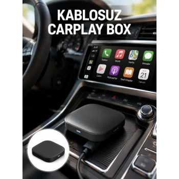 Mey İthalat® 5.8GHz WiFi Destekli Kablosuz Android Auto Dönüştürücü Yeni Nesil