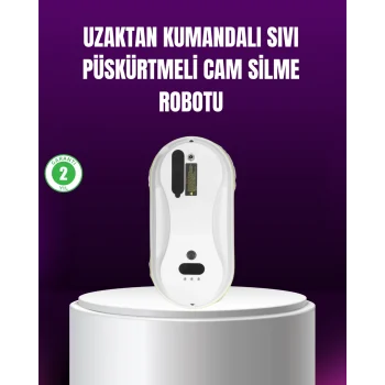 Mey İthalat® AI Akıllı Rotalı Otomatik Cam Temizleme Robotu