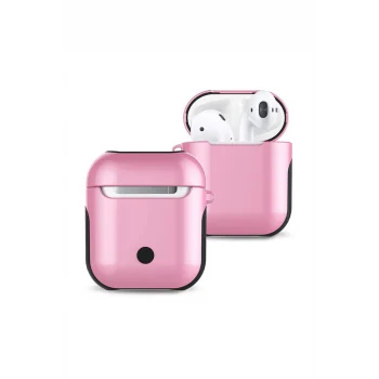 Mey İthalat®   Airpods 2 (2.nesil) 3in1 Kılıf - Pembe