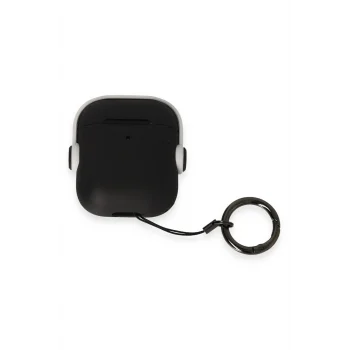 Mey İthalat®   Airpods 2 (2.nesil) Cool Kılıf - Siyah-Beyaz